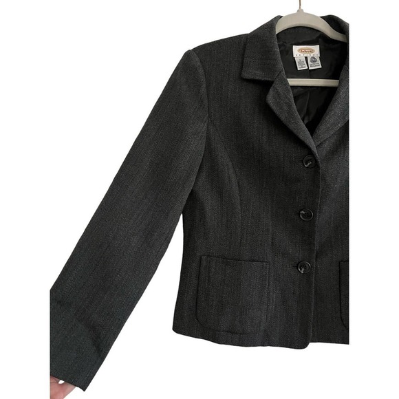 Women’s Talbots Grey Blazer Wool Size 6 Petite - Picture 3 of 4